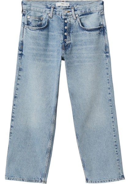 Düz Kesim Kısa Paça Jean
