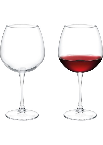 Yılbaşı Benvenuto 2'li Kırmızı Şarap Kadehi Seti - 780 ml