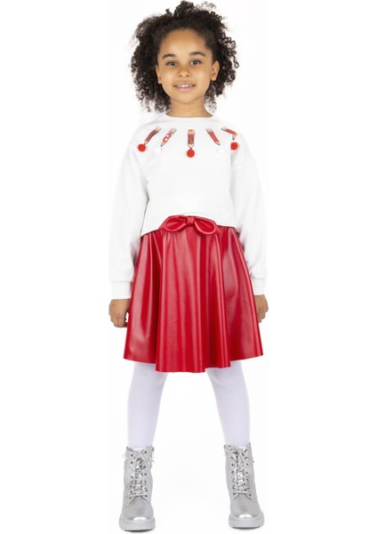 Kız Çocuk Ponponlu Sweatshırt