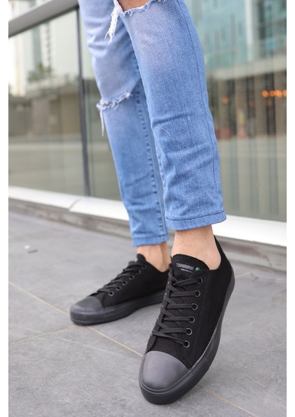 Unısex Siyah Siyah Garantili Ortopedik Keten Günlük Kullanım Sneaker Ayakkabı X-STAR-7284 fırsatları