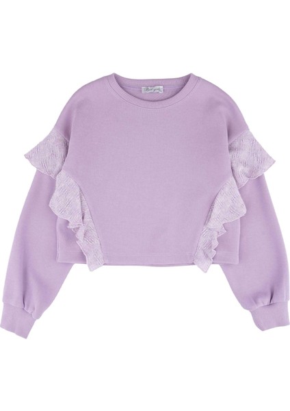 Kız Çocuk Kolu Fırfırlı Sweatshırt fiyatları