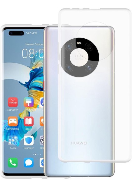 Huawei Mate 40 Pro Kılıf Lüx Şeffaf Silikon