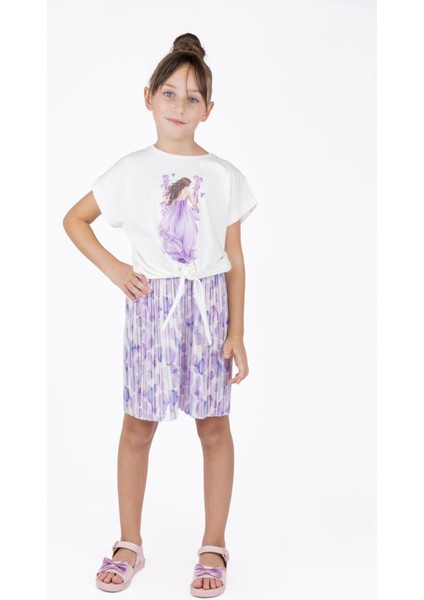 Kız Çocuk Pilili Şort