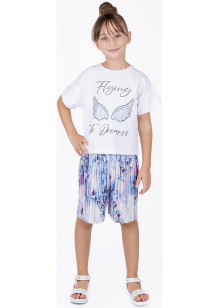 Kız Çocuk Pilili Şort modelleri