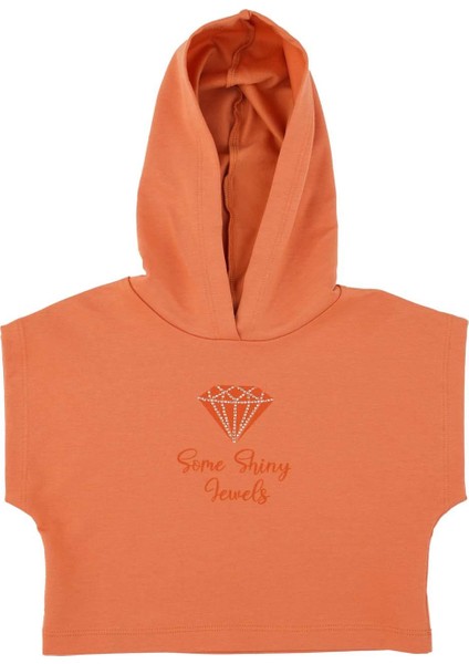 Kız Çocuk Kısa Kollu Kapüşonlu Sweatshırt fiyatları