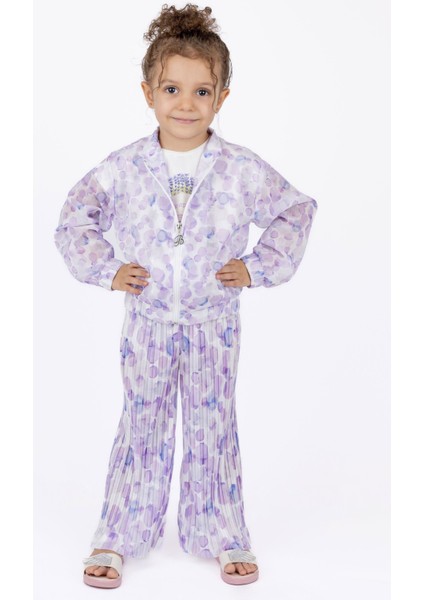 Kız Çocuk Fermuarlı Ceket