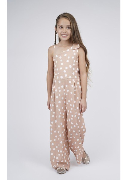 Kız Çocuk Puantiyeli Tulum