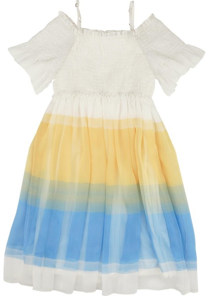 Kız Çocuk Blok Renkli Elbise fiyatları