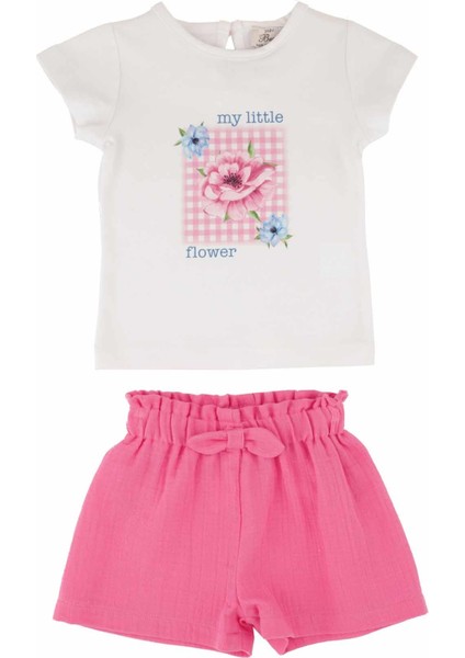 Kız Bebek Şortlu Takım