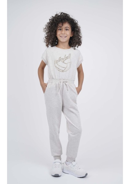 Kız Çocuk Baskılı Tulum