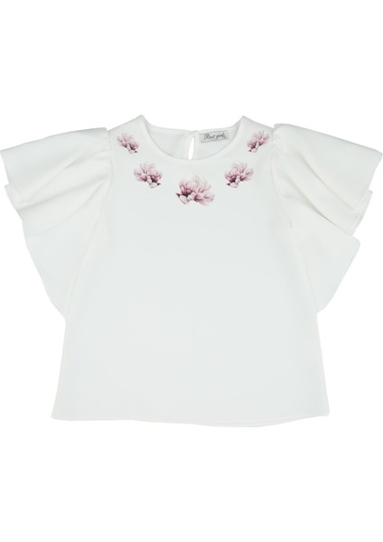Kız Çocuk Kolları Volanlı Bluz BK22YK9564 fiyatları
