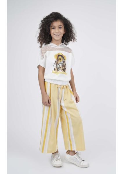 Kız Çocuk Kapüşonlu Bluz