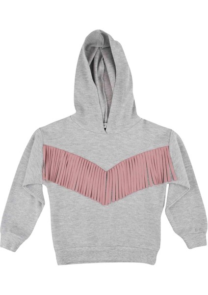 Kız Çocuk Püskül Detaylı Kapüşonlu Sweatshırt fiyatları