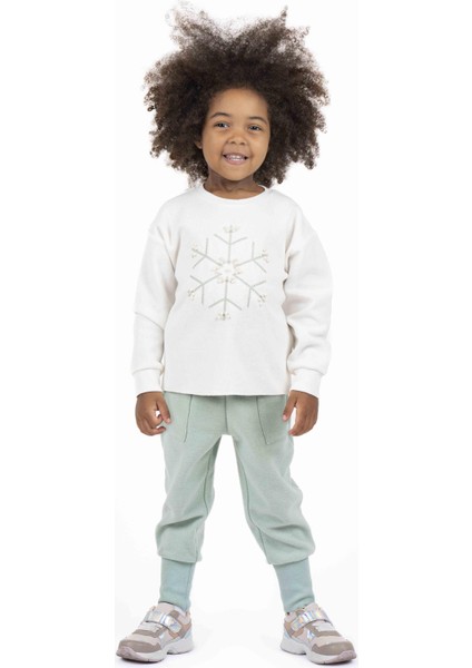 Kız Çocuk Kartanesi Baskılı Sweatshırt