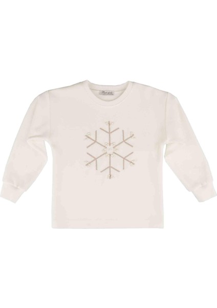 Kız Çocuk Kartanesi Baskılı Sweatshırt indirimleri