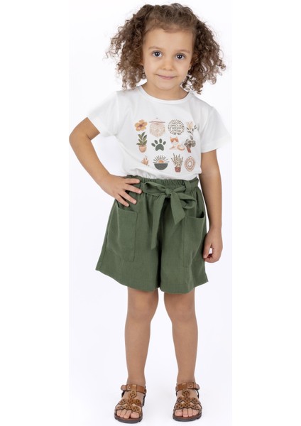 Kız Çocuk Kuşaklı Şort fırsatları