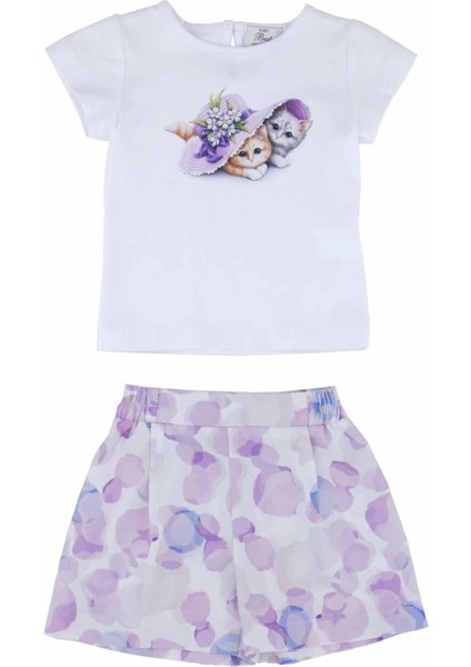 Kız Bebek Şortlu Takım