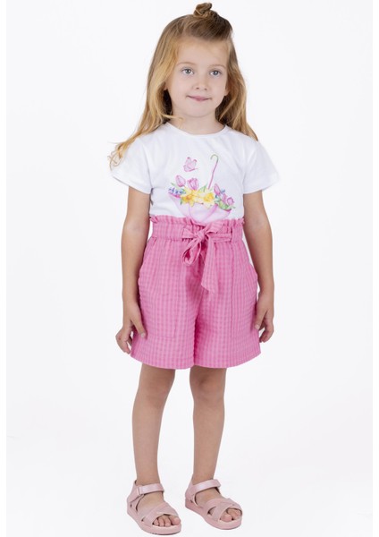 Kız Çocuk Kuşaklı Şort modelleri