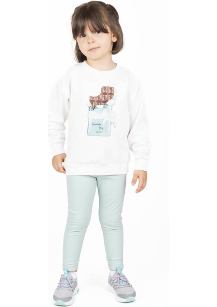 Kız Çocuk Baskılı Sweatshırt