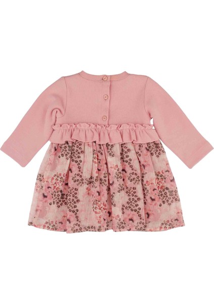 Kız Bebek Baskılı Tül Detaylı Elbise fiyatları