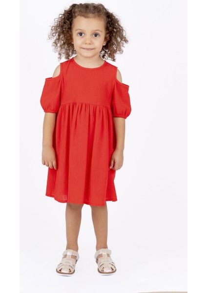 Kız Çocuk Omuzu Açık Elbise fırsatları