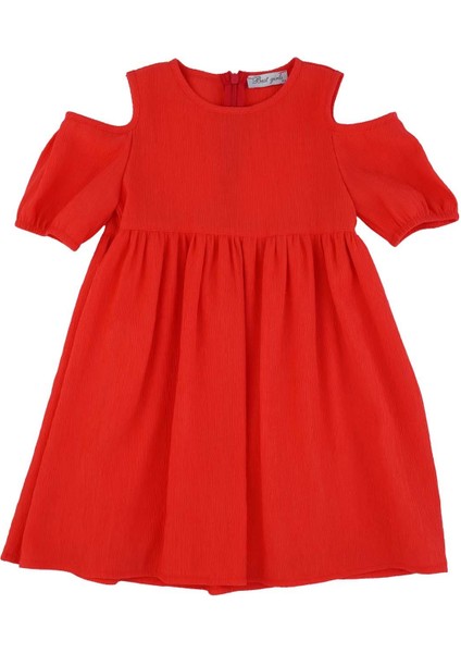 Kız Çocuk Omuzu Açık Elbise indirimleri