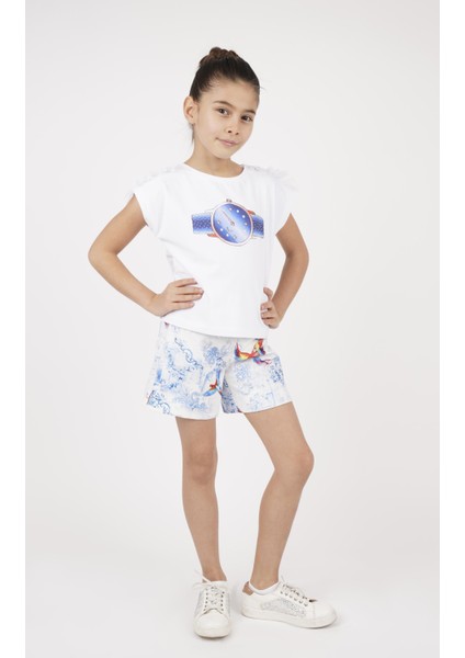 Kız Çocuk Emprime Şort