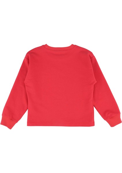 Kız Çocuk Ayıcık Baskılı Sweatshırt modelleri