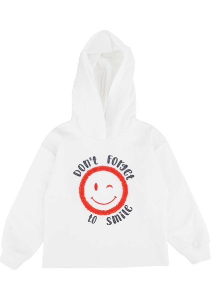 Kız Çocuk Taşlı Kapüşonlu Sweatshırt indirimleri