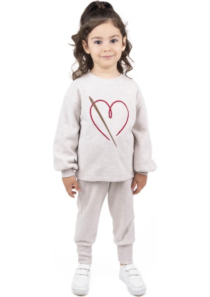 Kız Çocuk Işlemeli Sweatshırt