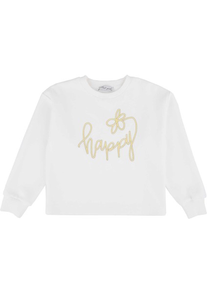 Kız Çocuk Yazı Işlemeli Sweatshırt fiyatları