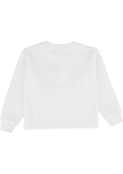 Kız Çocuk Yazı Işlemeli Sweatshırt modelleri
