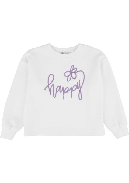 Kız Çocuk Yazı Işlemeli Sweatshırt indirimleri
