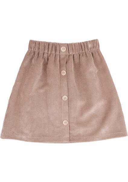 Kız Çocuk Düğmeli Kadife Etek indirimleri