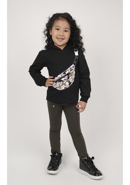 Kız Çocuk Kapüşonlu Sweatshırt