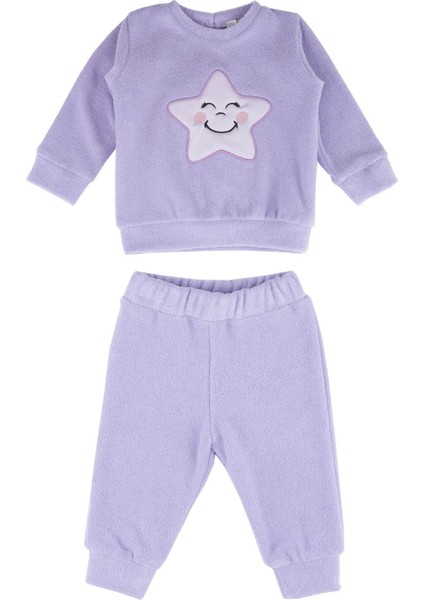 Kız Bebek Lila Ikili Eşofman Takımı