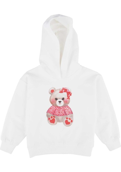 Kız Çocuk Kapüşonlu Baskılı Sweatshırt fiyatları