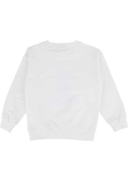 Kız Çocuk Taş Baskılı Sweatshırt modelleri