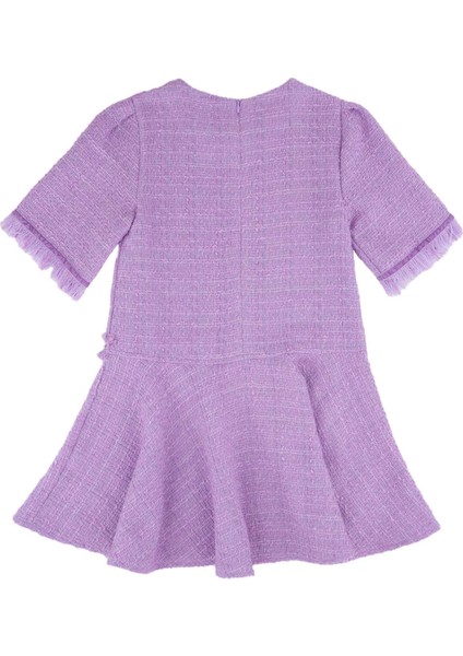 Kız Çocuk Kolu Püsküllü Elbise modelleri