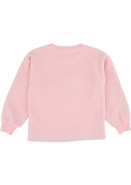 Kız Çocuk Kuğu Işlemeli Sweatshırt modelleri