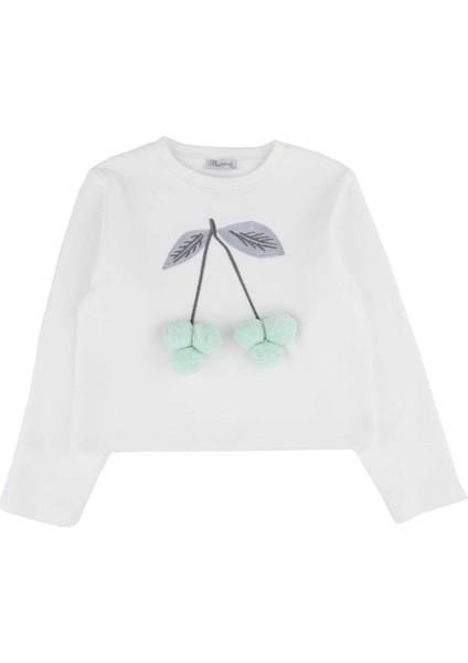 Kız Çocuk Kiraz Desenli Sweatshırt indirimleri