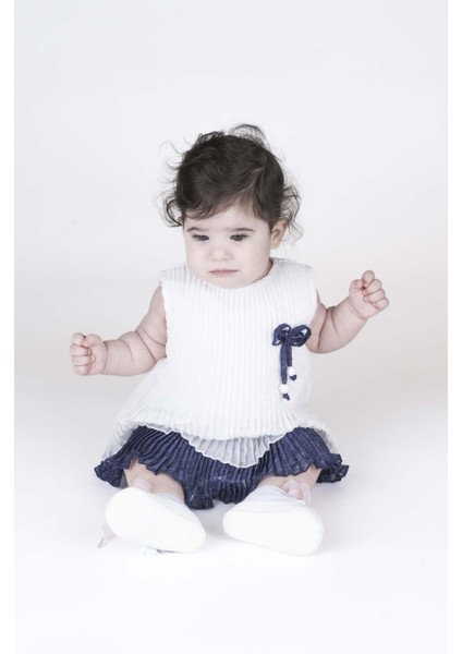 Kız Bebek Pilili Elbise modelleri