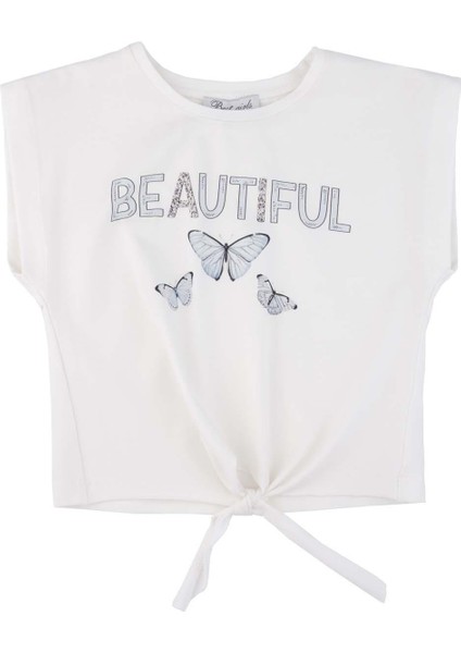 Kız Çocuk Baskılı Bel Bağlamalı Bluz fiyatları