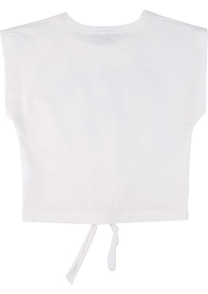 Kız Çocuk Baskılı Bel Bağlamalı Bluz modelleri