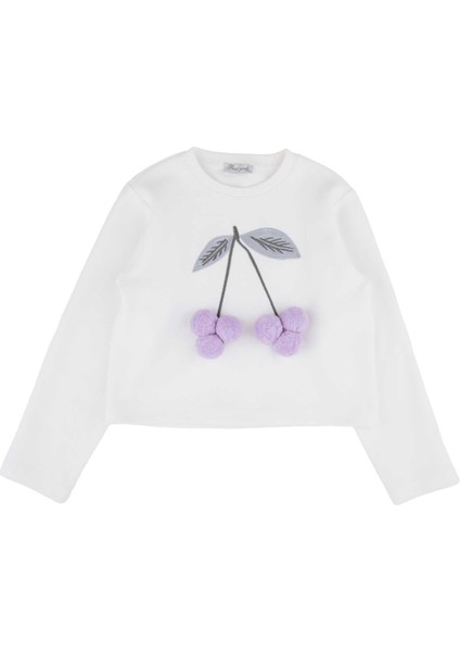 Kız Çocuk Kiraz Desenli Sweatshırt fiyatları