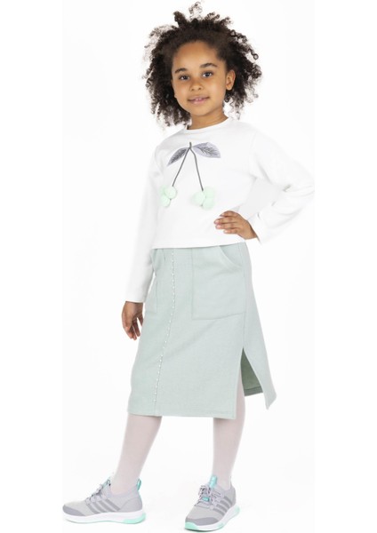 Kız Çocuk Kiraz Desenli Sweatshırt fırsatları