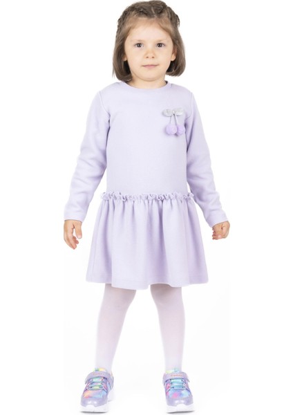 Kız Çocuk Kiraz Broşlu Elbise BB23KK12196 fırsatları