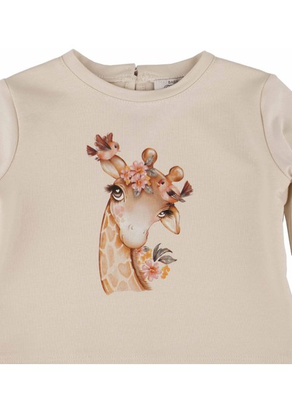 Kız Bebek Baskılı Eşofman Takımı modelleri