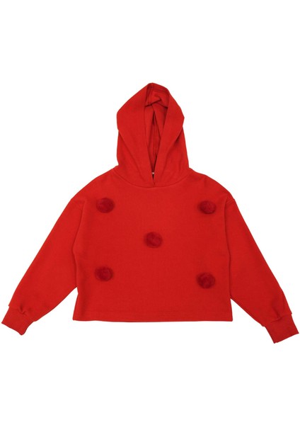Kız Çocuk Kapüşonlu Ponponlu Sweatshırt fiyatları
