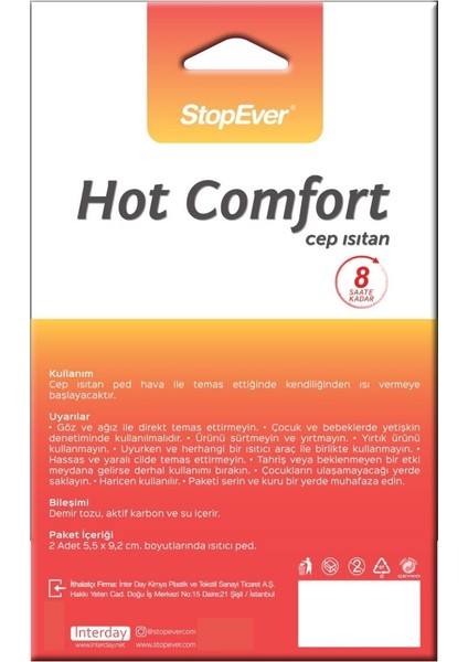 Hot Comfort El Isıtan 2li Paket (2x2)